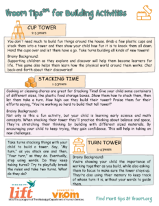 Vroom Tips™ for Building Activities