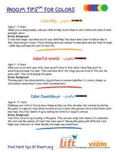 Vroom Tips™ for Colors