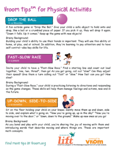 Vroom Tips™ for Physical Activities