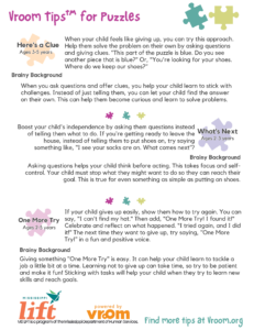 Vroom Tips™ for Puzzles