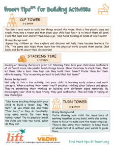 Vroom Tips™ for Building Activities